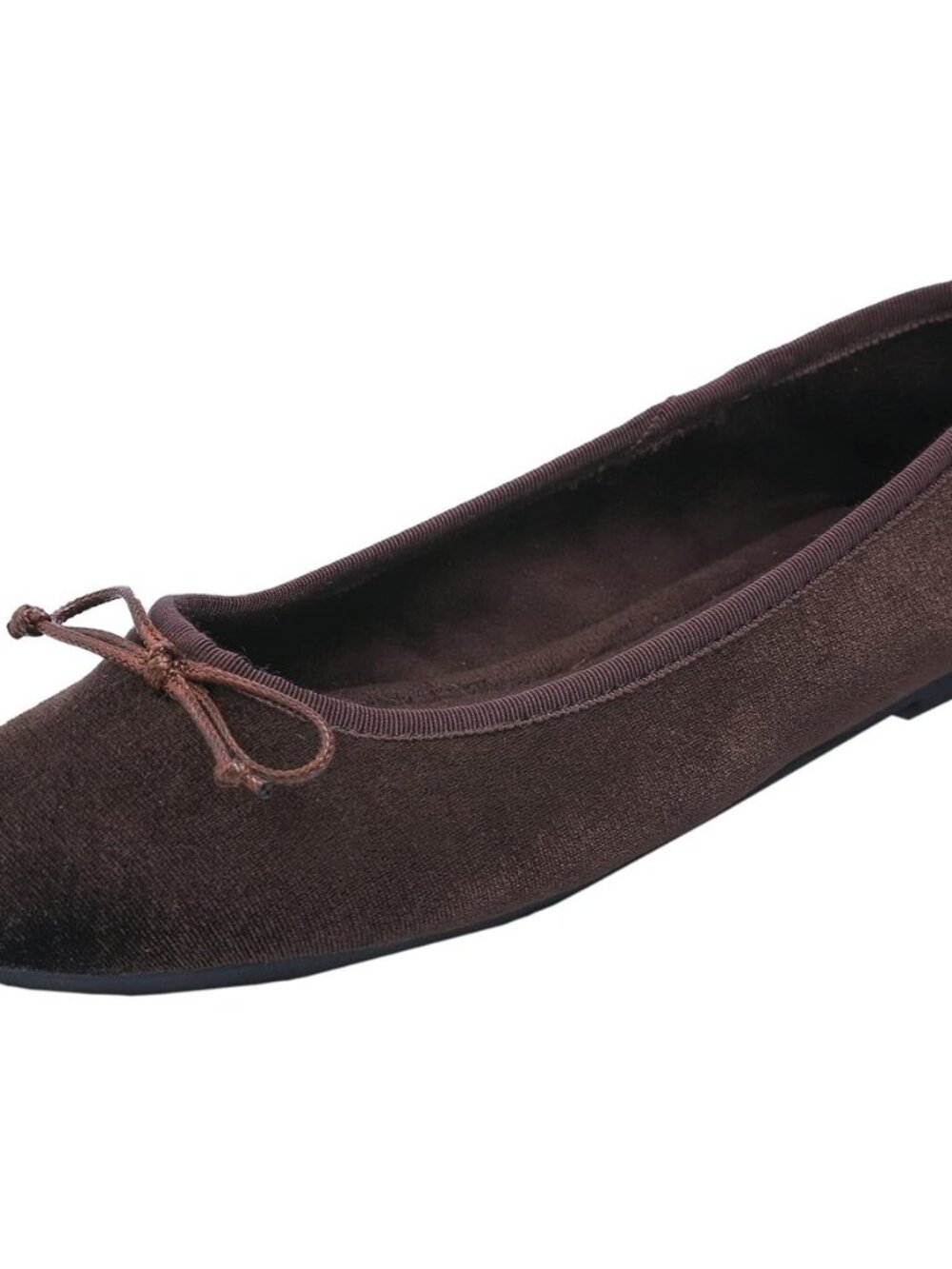 Women's Ultra Soft Colorful Memory Foam Cushioned Faux Suede Home Ballet Flats